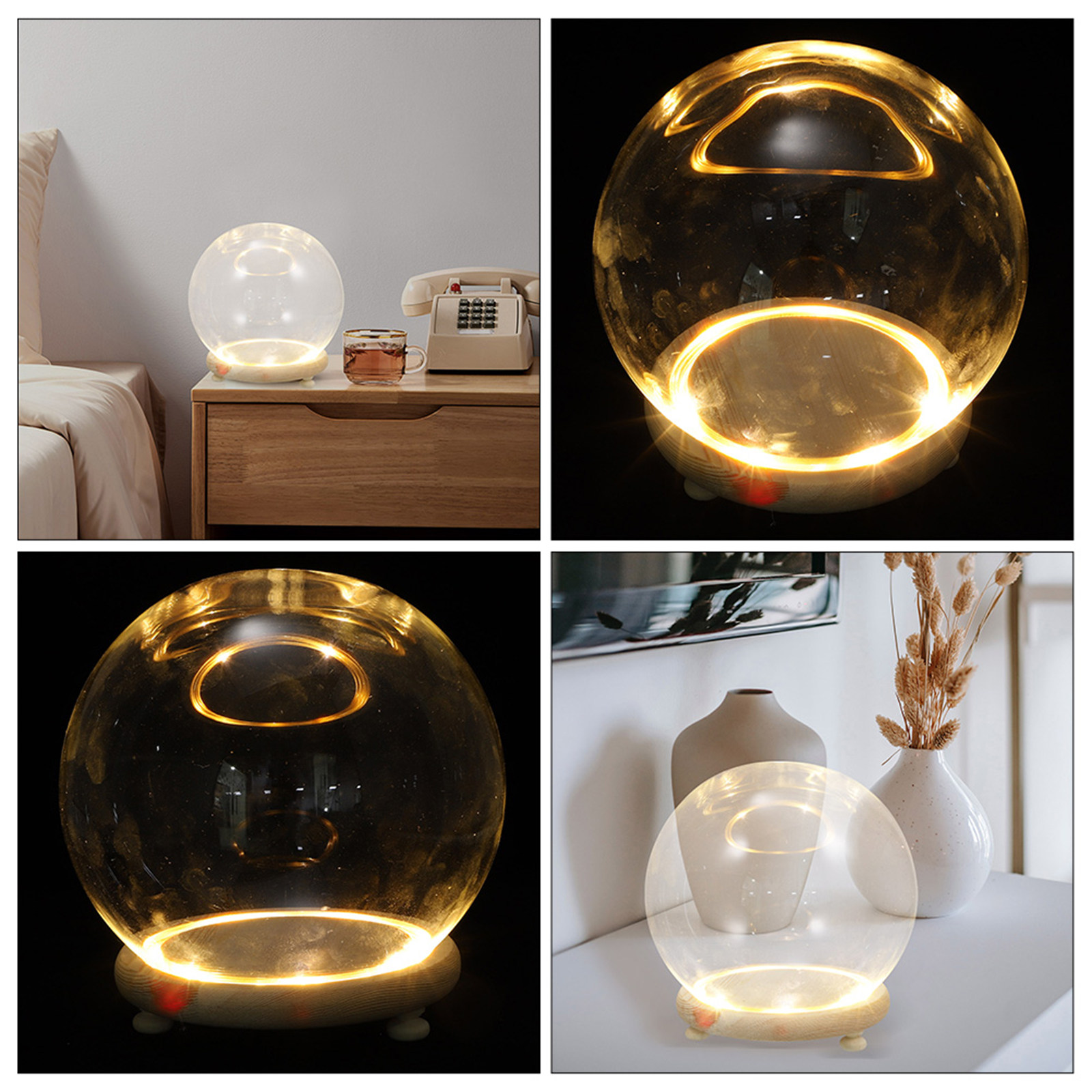 Plastic Dome Clear - Glazen koepelvormige vitrine voor geconserveerde bloemen
