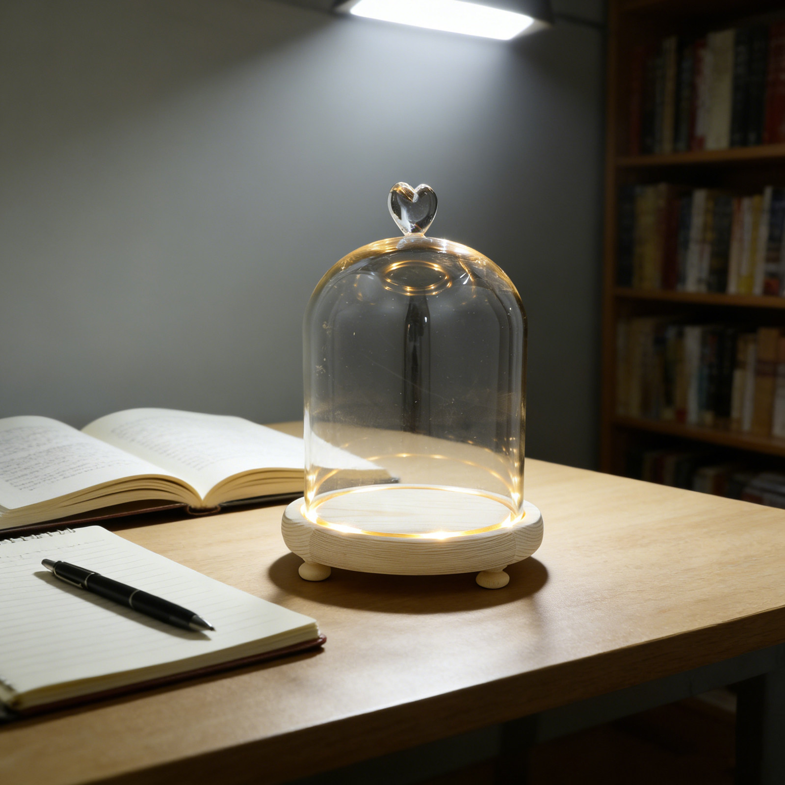 Hartvormige glazen stolp met h - Plastic Dome Clear recensie en prijs