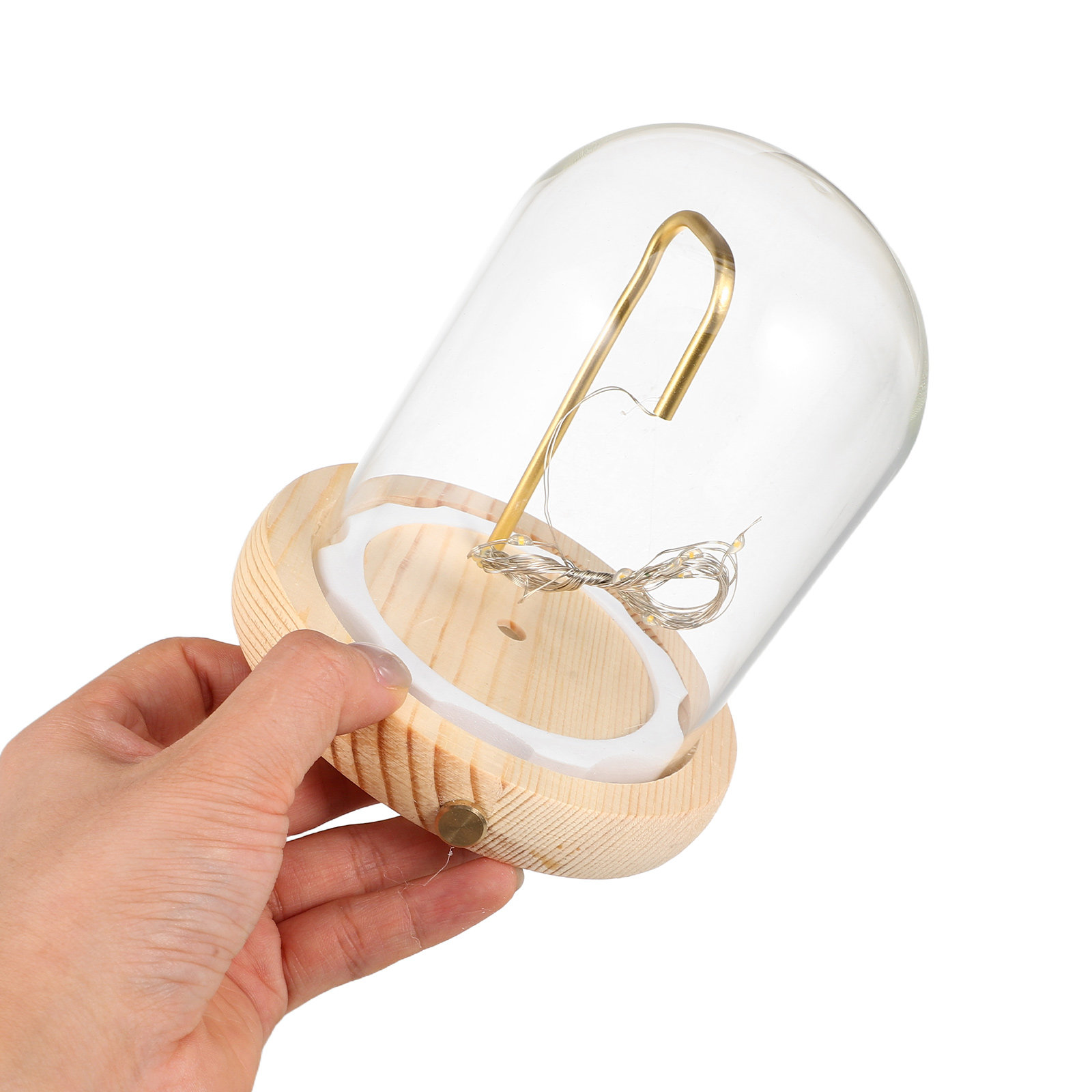 Glazen displaykoepel met houte - Plastic Dome Clear recensie en prijs